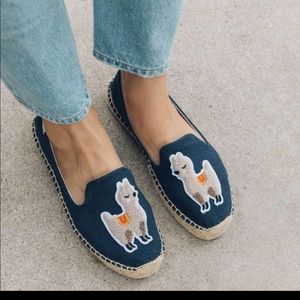Soludos Llama Embroidered Espadrilles